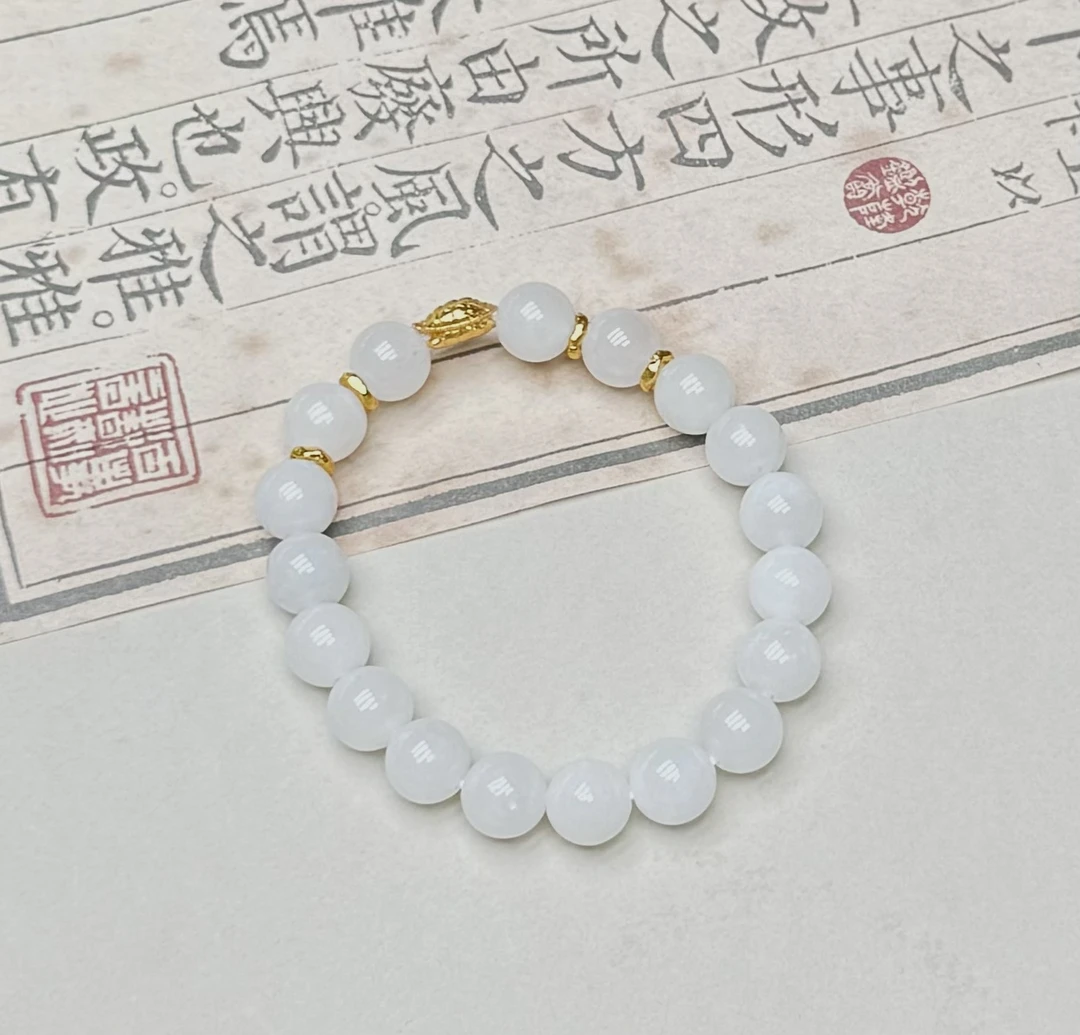 富甲·和田玉10mm手链