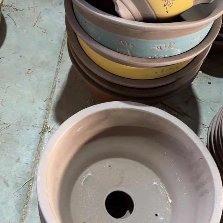 紫砂花盆            100-3蓝