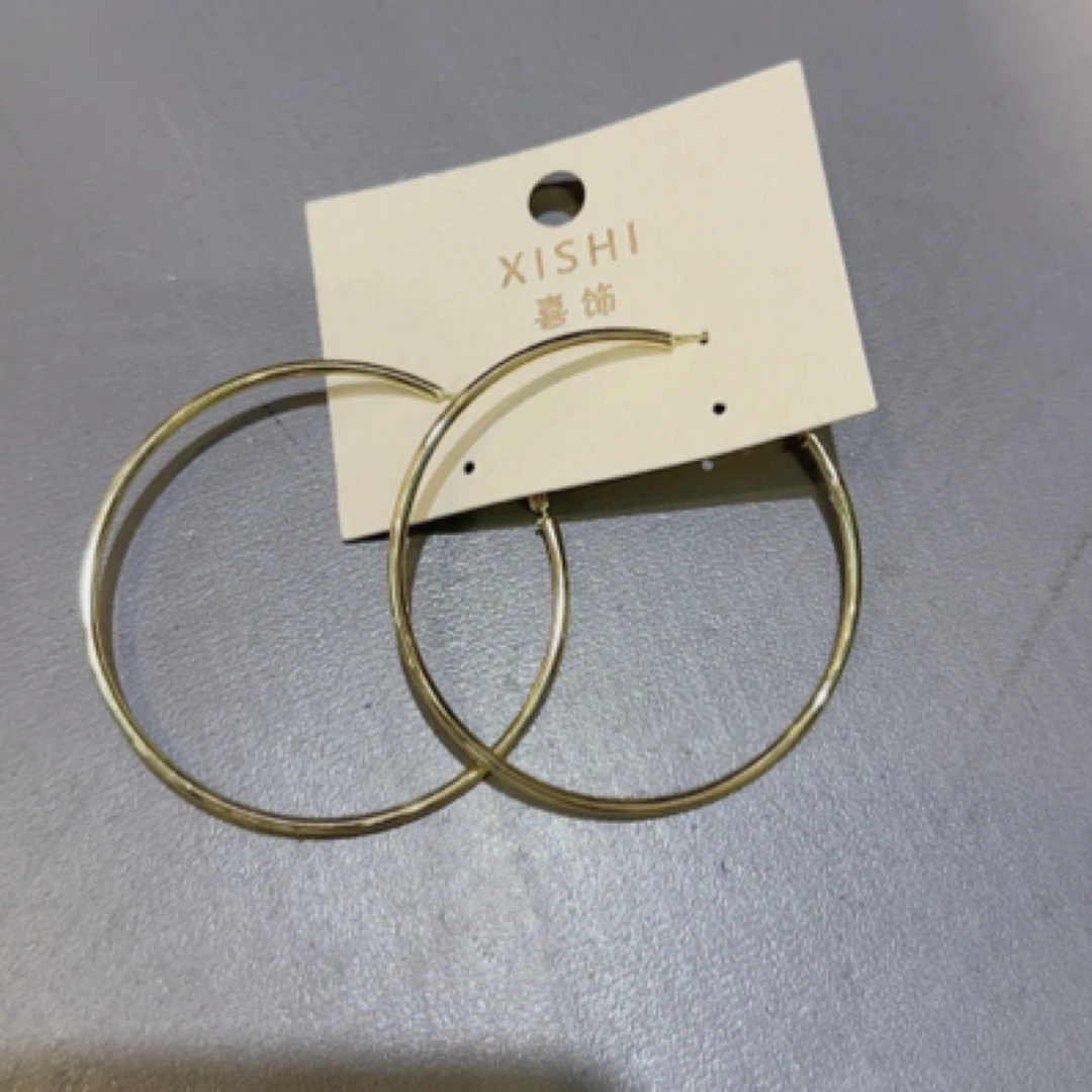 锌合金项链 【C度笑笑力推】2025新品时尚笑笑自留圈圈耳环