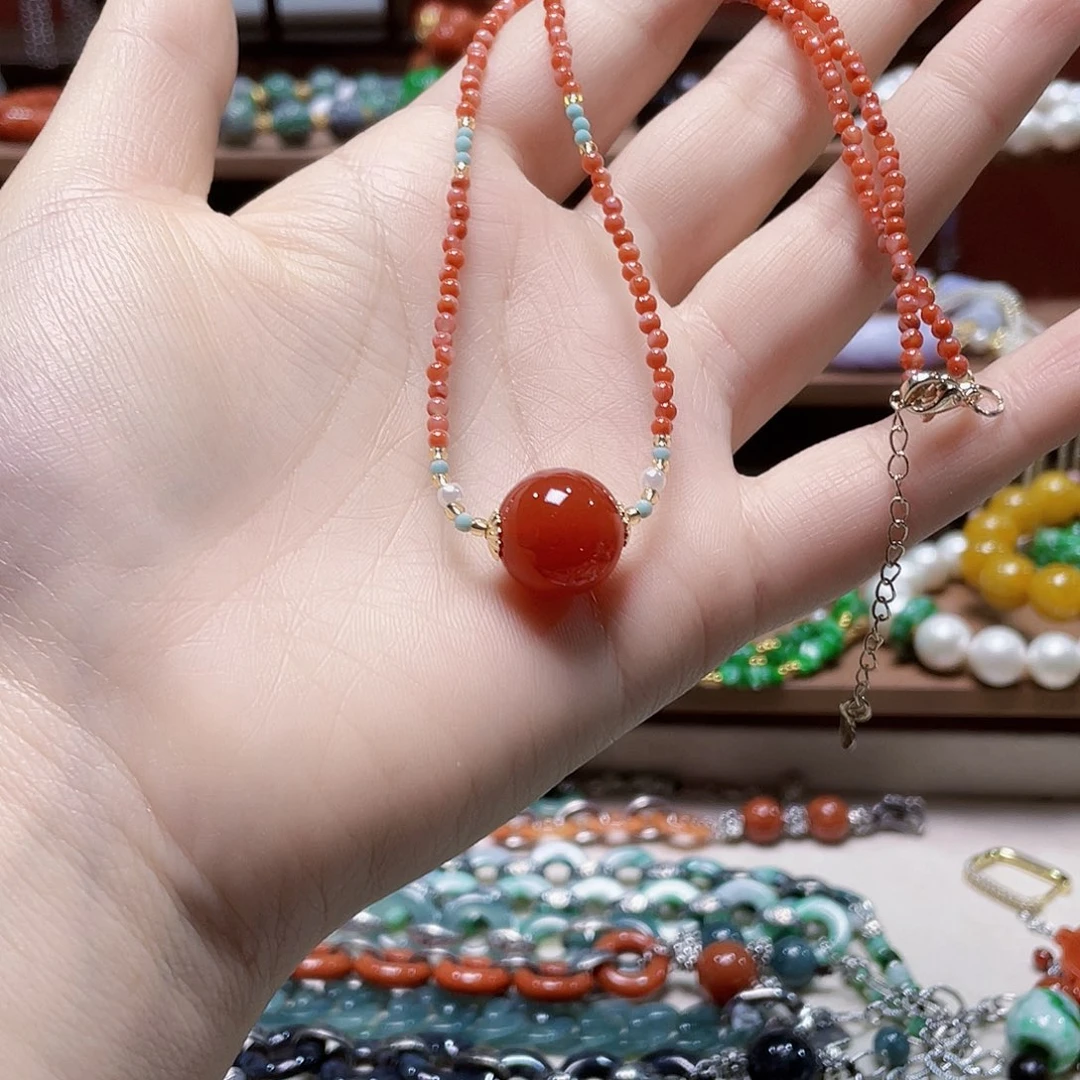 玛瑙/玉髓合金颈饰饰品