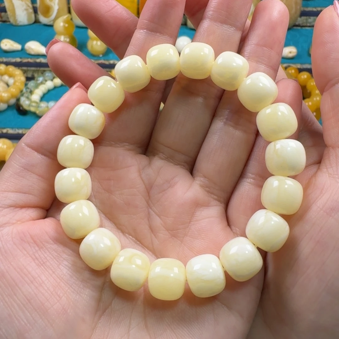 琥珀未镶嵌手链同料