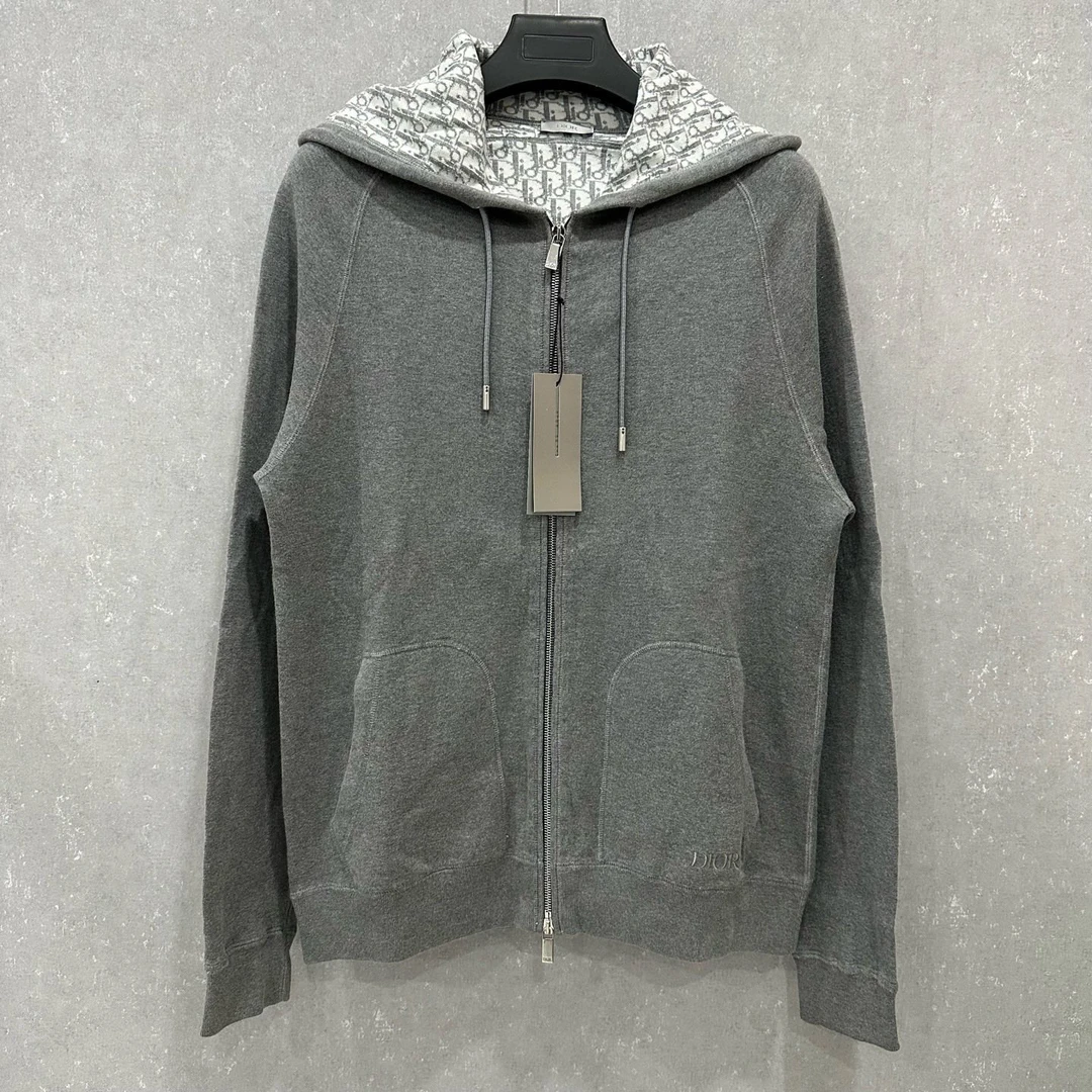 未使用 DIOR/迪奥 迪奥 内里满印拉链外套 L码 006187