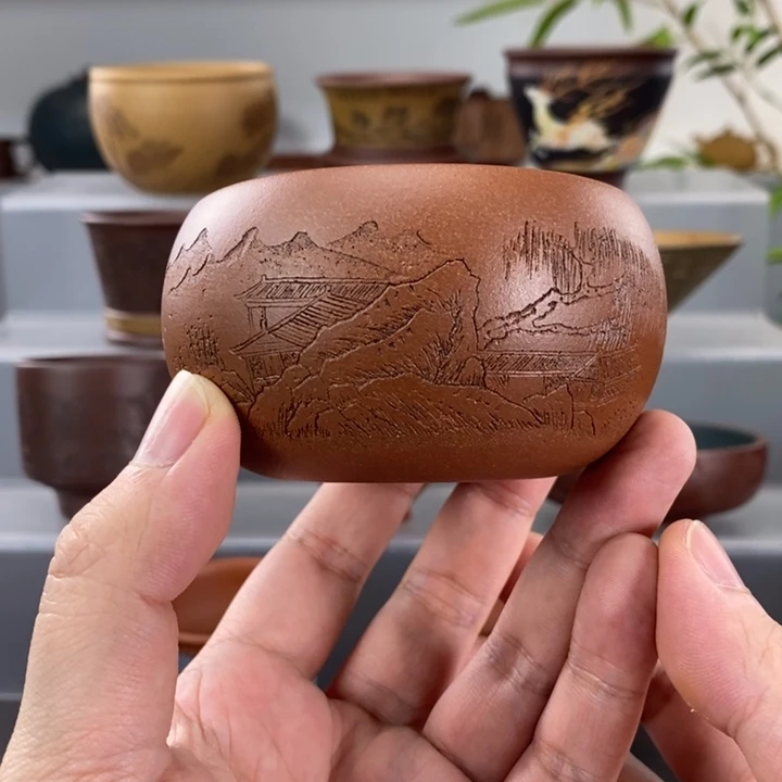 宜兴紫砂手工主人杯