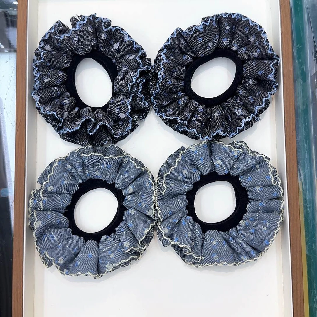 非金属布艺L12灰色系发圈4个