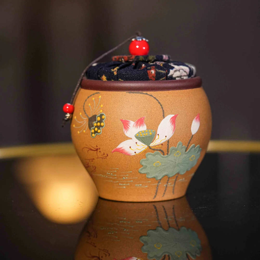 乘风阁.黄段泥【莲花醒茶罐】-ZL