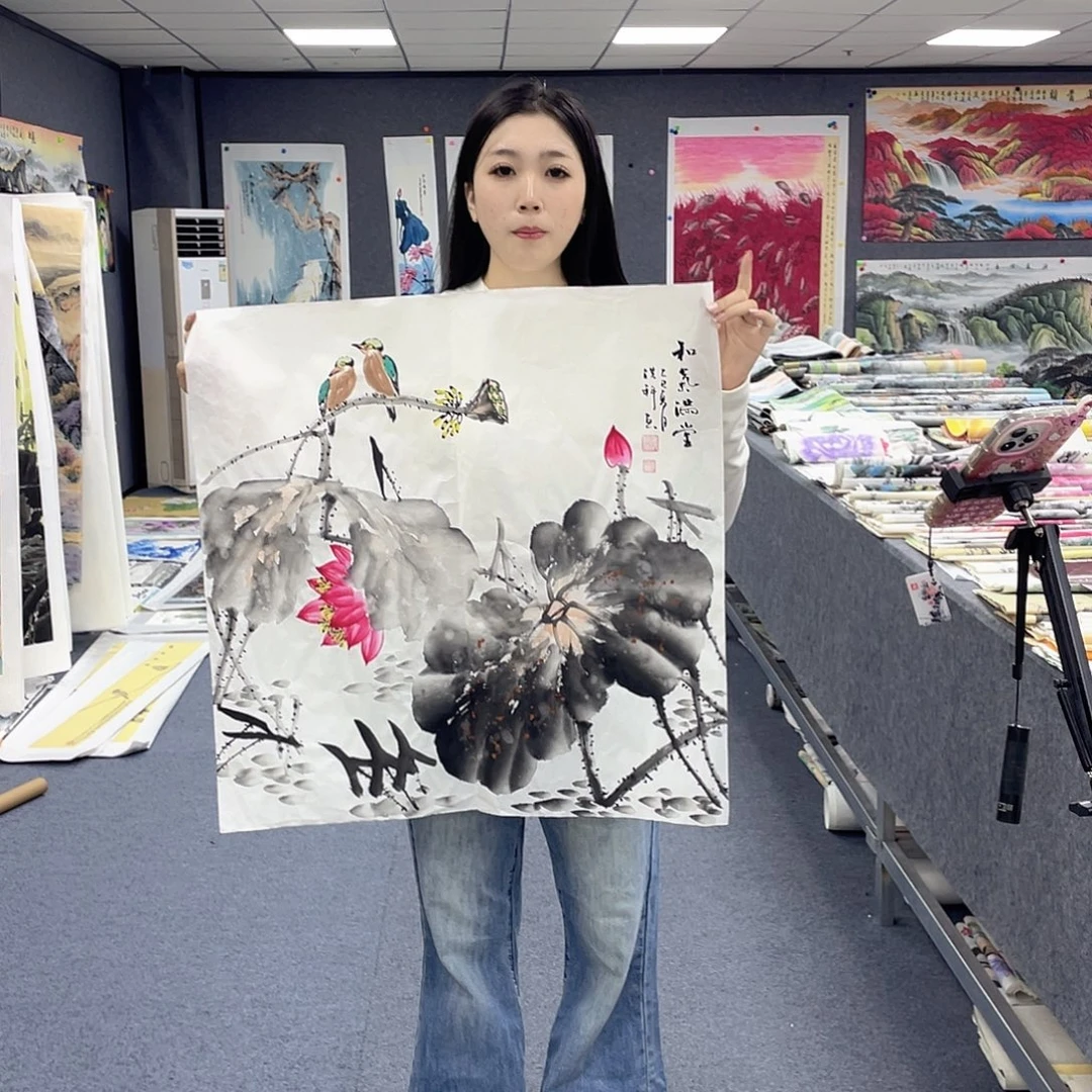 国画作品小姐姐放漏…