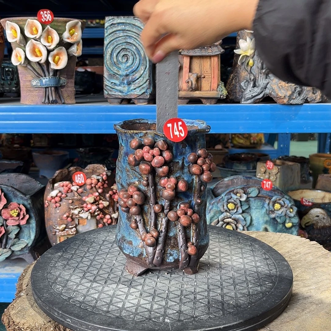 微瑕745 号陶然花器手工花盆