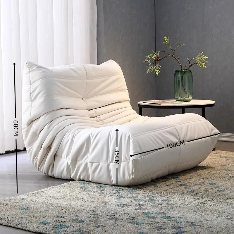松弛感毛毛虫懒人沙发休闲卧室客厅舒适沙发榻榻米阳台体海绵靠椅