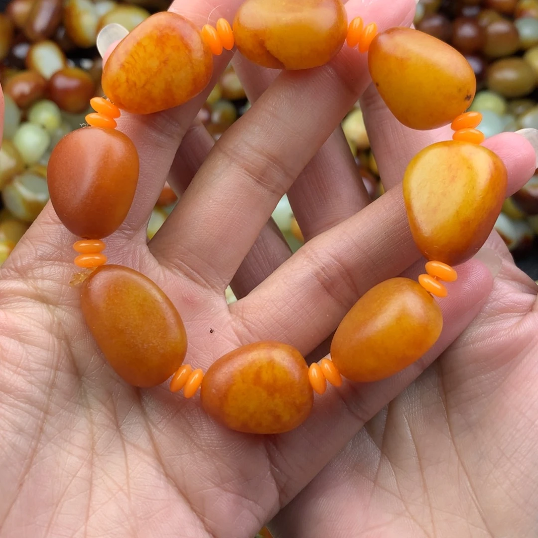 和田玉未镶嵌手链