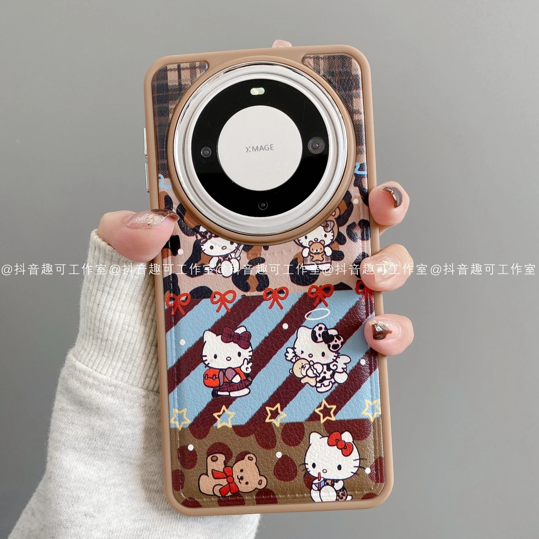 镜框鼓皮适用华为mate70pro/60/50/40/30苹果17promax手机壳潮KT