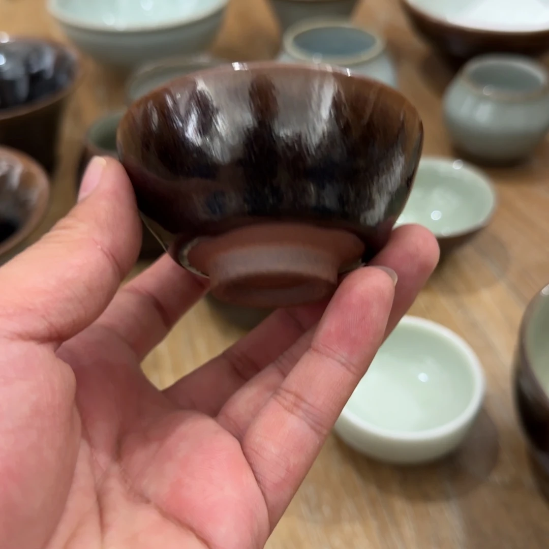 台湾翁念叔天目青瓷杯