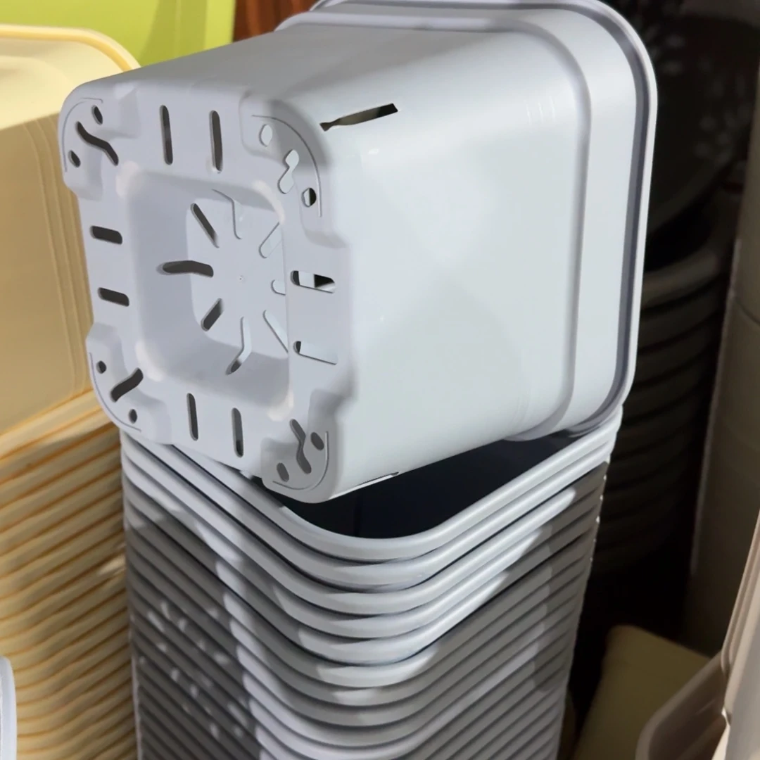 方3号5个雾霾蓝色花盆口径25高22