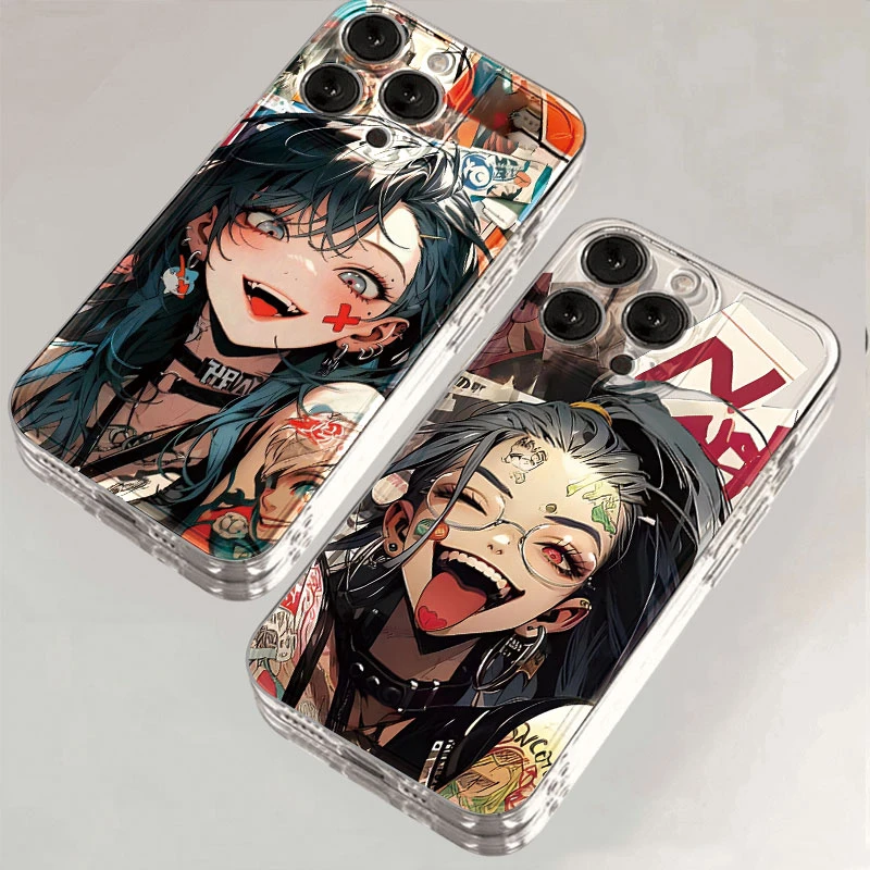 吐舌金克丝适用于苹果16promax太空手机壳华为vivo小米15oppo卡通