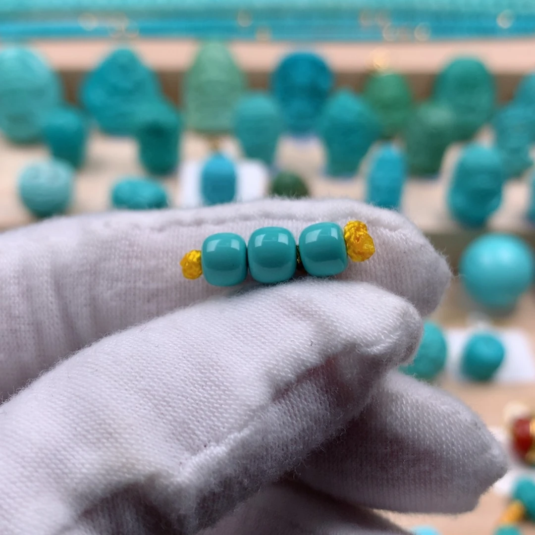 绿松石配饰银S925镶嵌