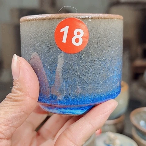 杯快**子原矿釉手工制作钧瓷