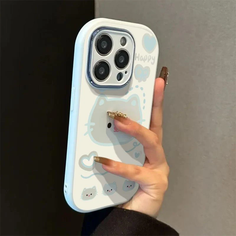 精孔胖子音乐小猫适用苹果16手机壳iphone15华为oppo小米vivo女43