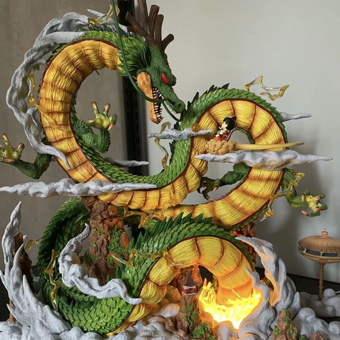 七龙珠手办 神龙与小悟空场景雕像悟空 高25cmGK神龙手办潮玩模型