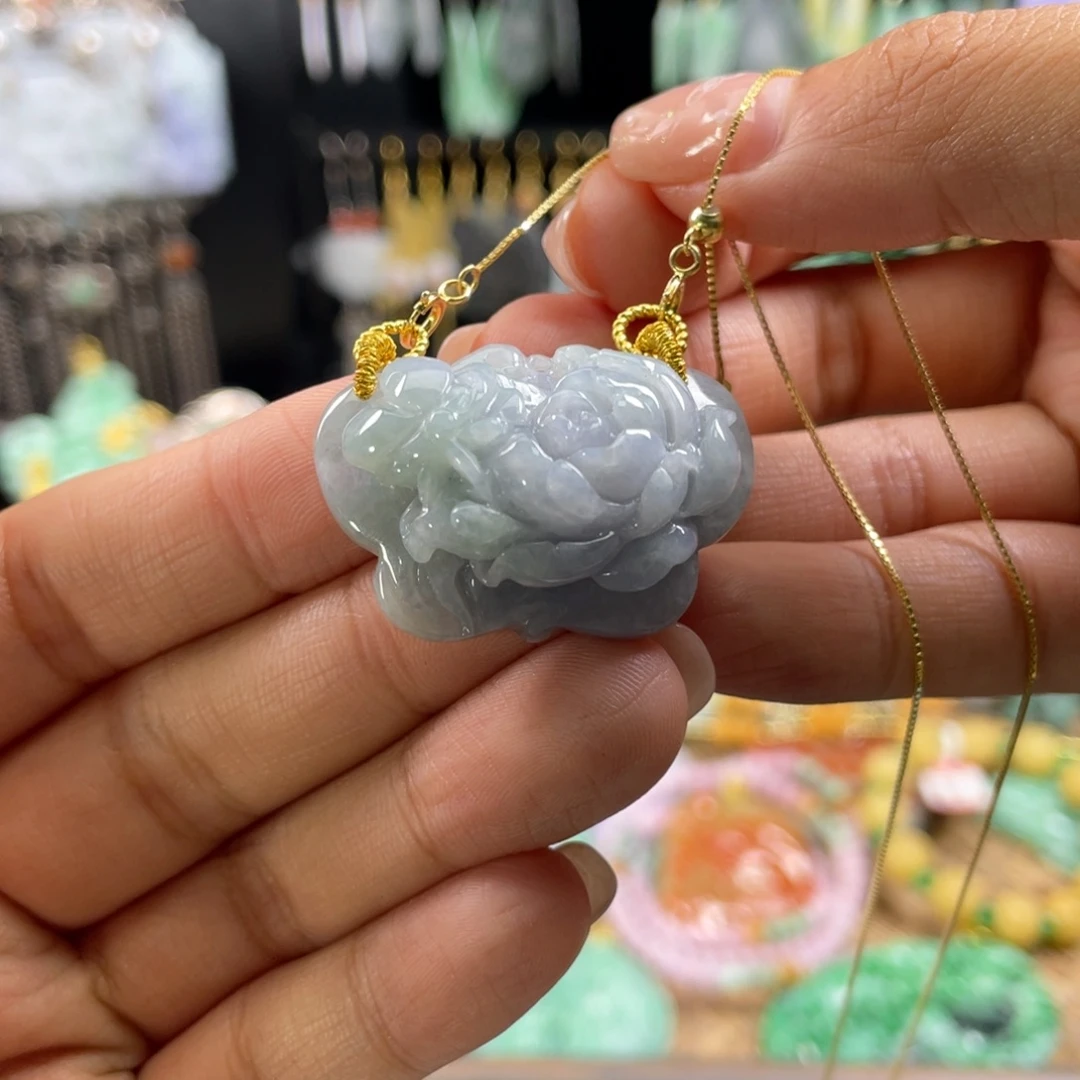 翡翠未镶嵌颈饰代编织