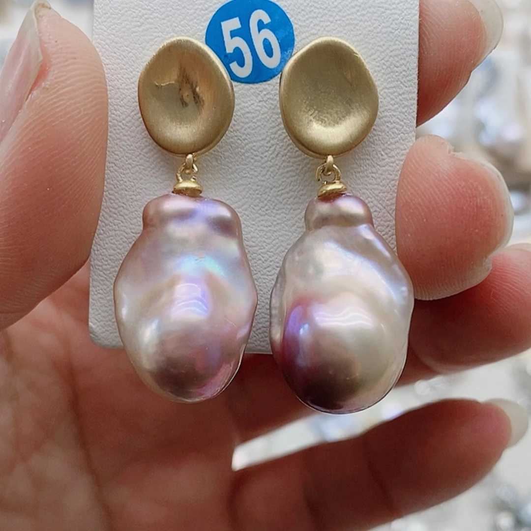 【闪购商品】淡水珍珠耳饰银S925镶嵌