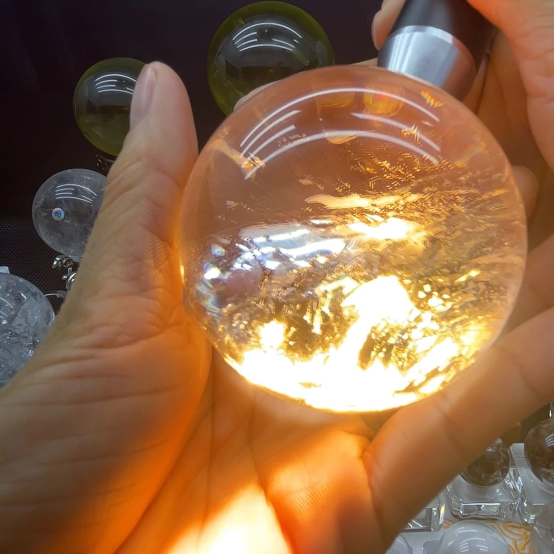 珠宝半成品水晶未镶嵌6.9公分