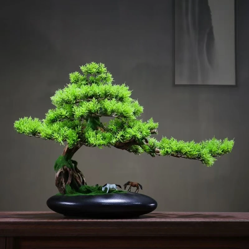 杜鹃盆景造景意境松各种办公盆景造型独特一物一拍