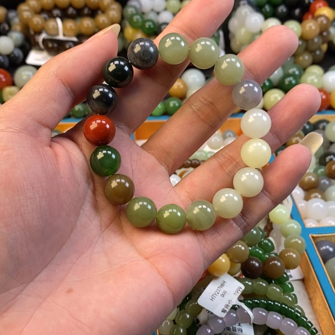 和田玉手串未镶嵌卡12福利多宝