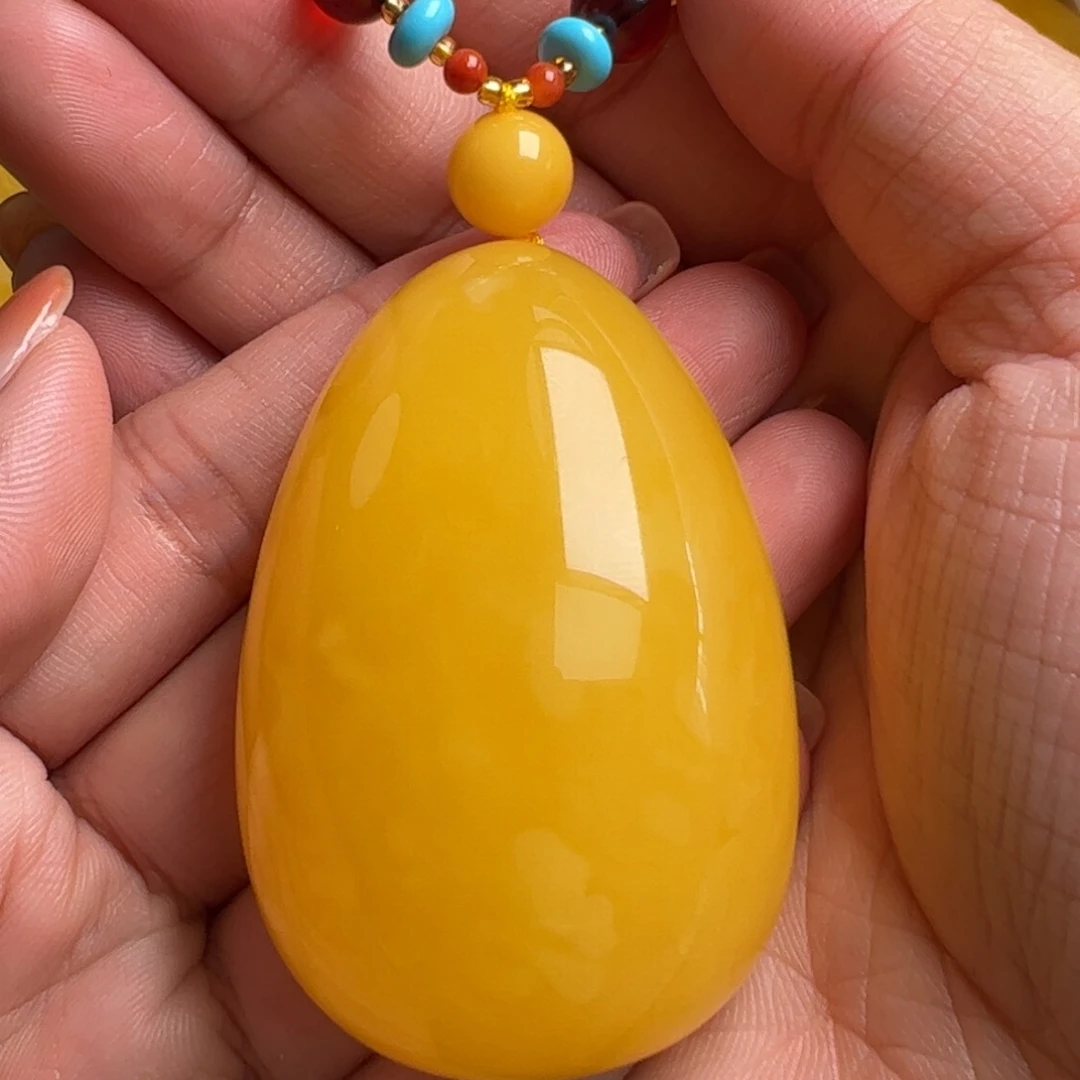 蜜蜡毛衣链未镶嵌无优化