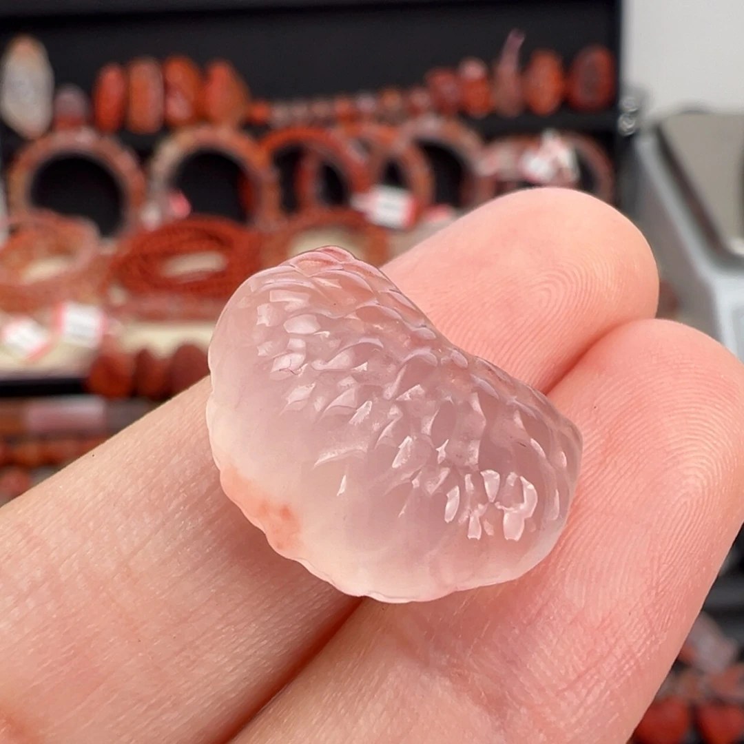 南红玛瑙未镶嵌颈饰橘子瓣