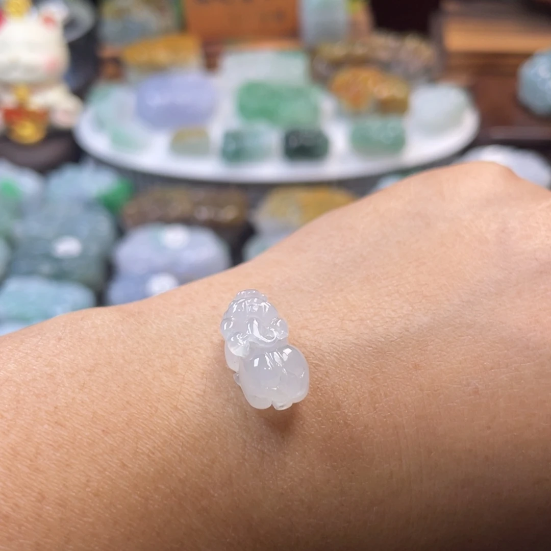 翡翠未镶嵌颈饰貔貅