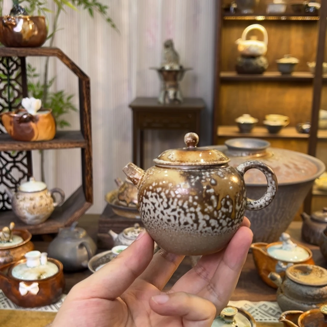 不染柴烧精品手工壶