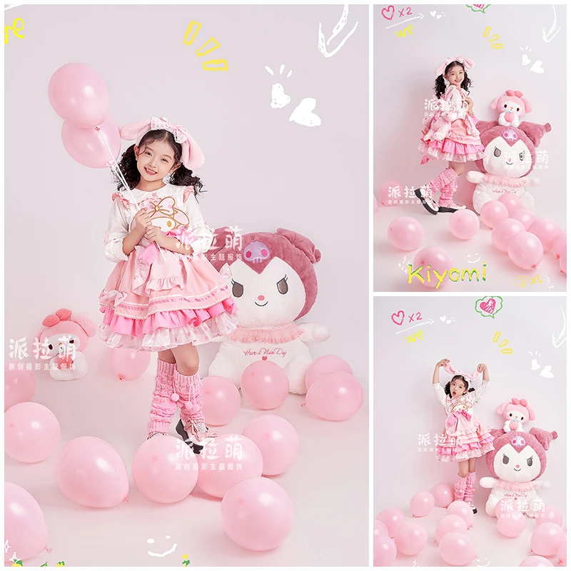 儿童摄影服装道具女童连衣裙拍照衣服美乐蒂主题影楼写真艺术照