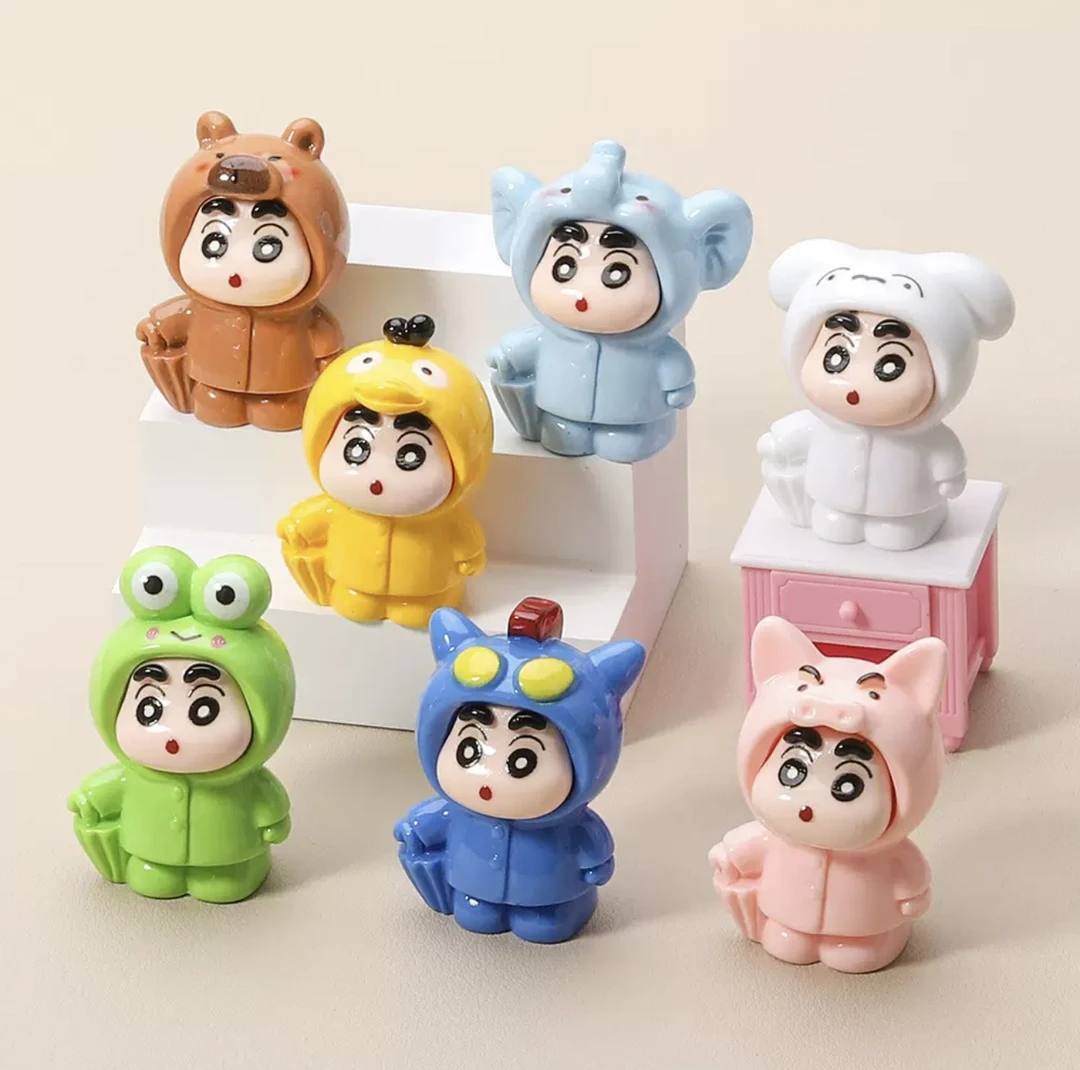 【全家福新仔】蜡笔小新车载摆件中控台车内装饰家居手工diy