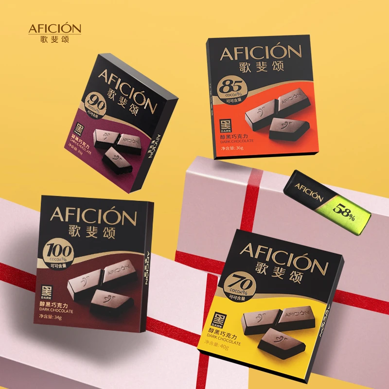 歌斐颂醇黑巧克力解馋饱腹苦纯可可脂运动健身控糖代餐零食组合装