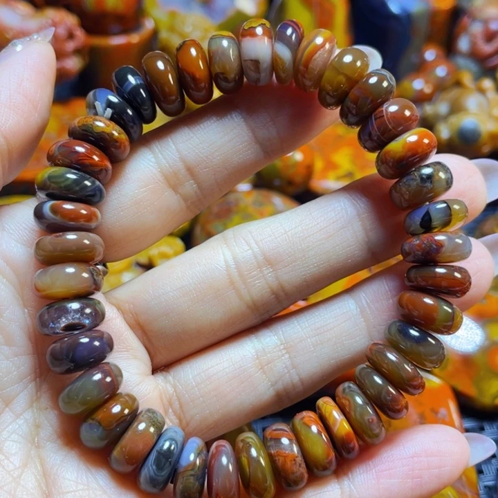 未镶嵌战国红手串玛瑙/玉髓