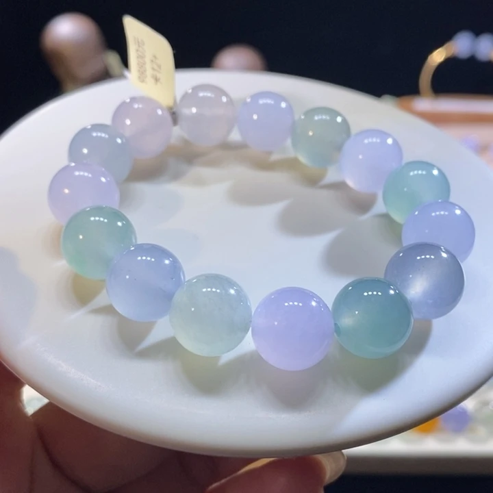 翡翠未镶嵌吊坠(不含链)翡翠糖果色手串