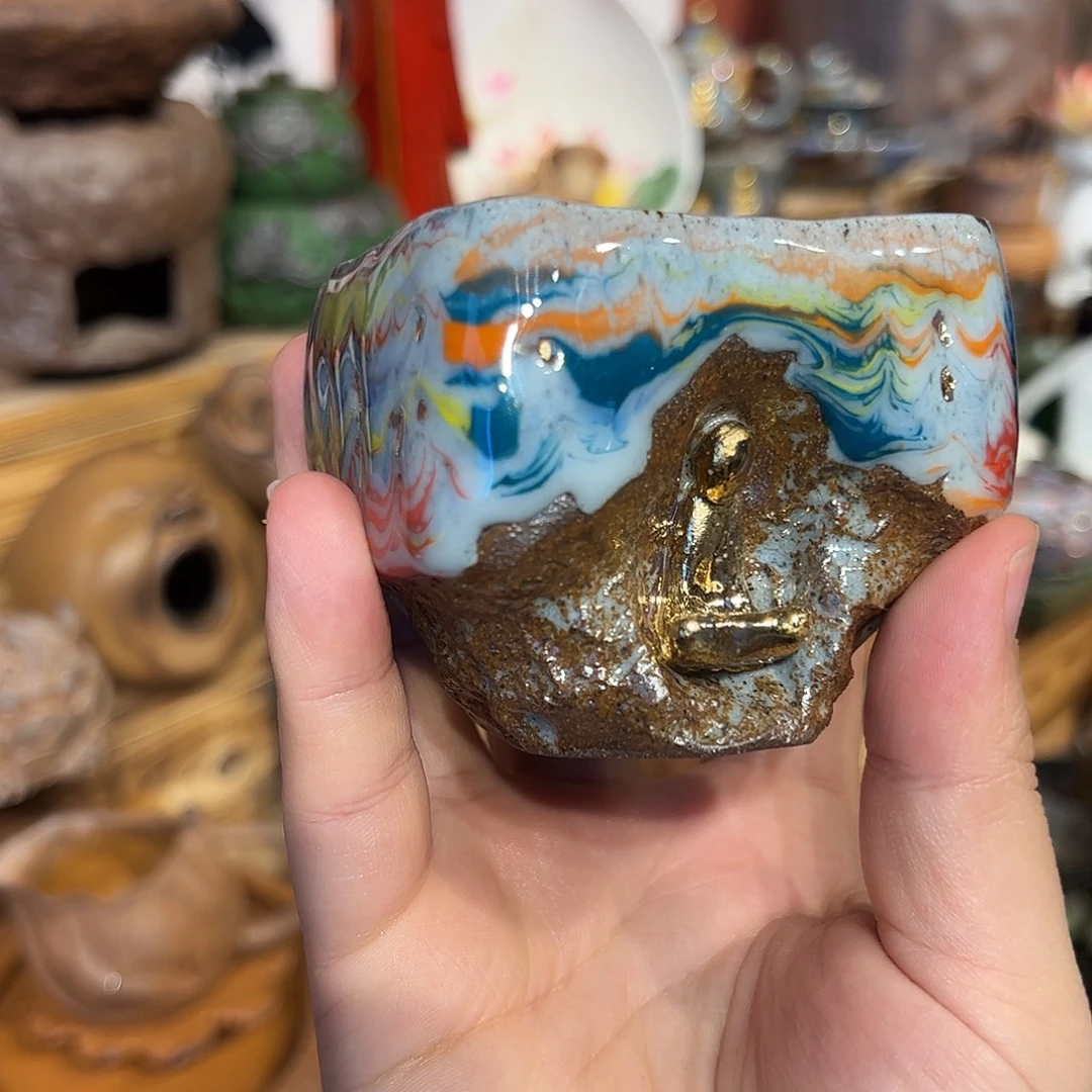 可以养的粗陶原矿老岩泥茶器