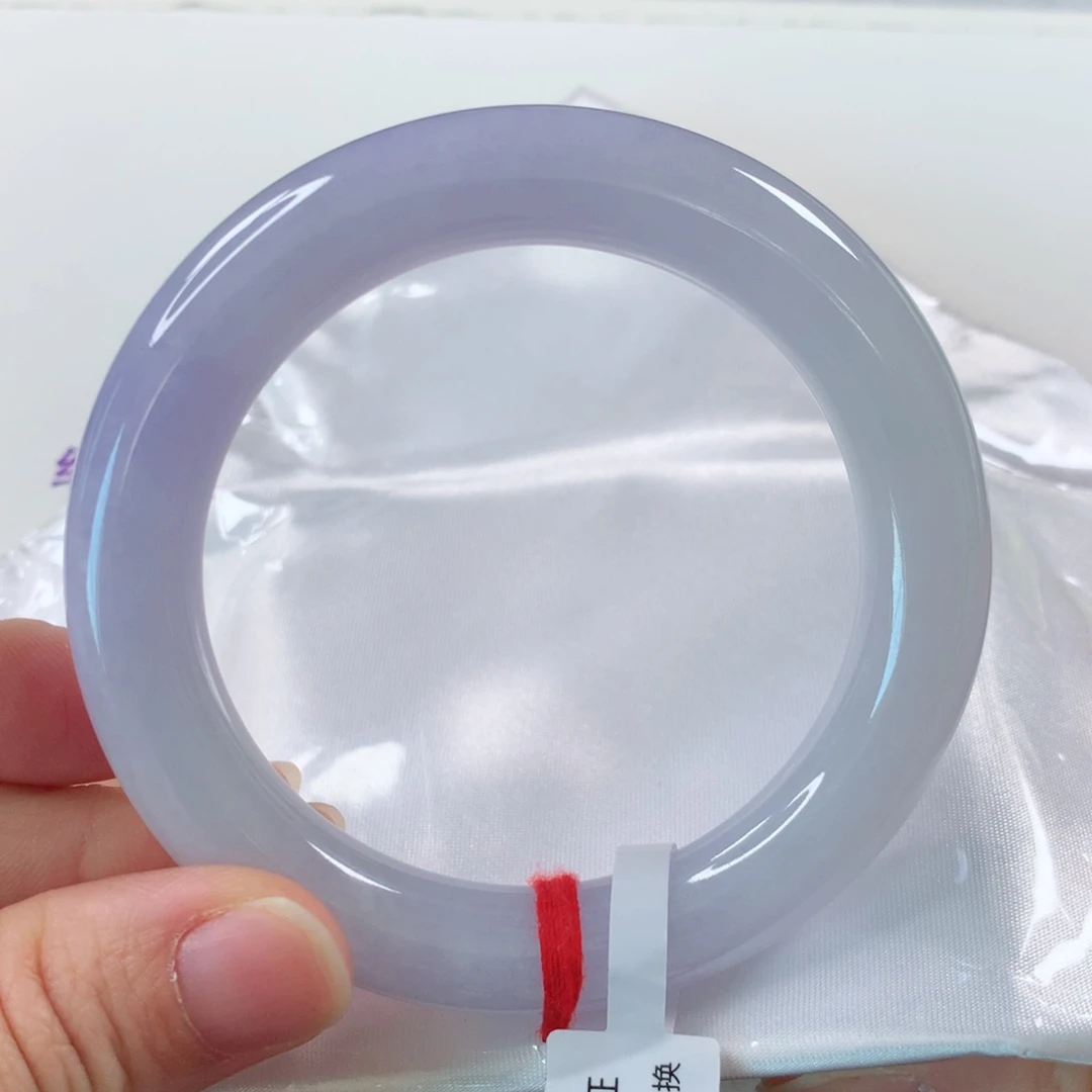 未镶嵌手镯（圆镯）翡翠粉紫色299