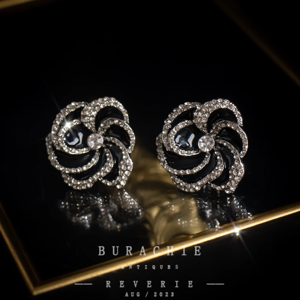 铜合金仿水晶耳饰 【1264】周年珍藏英｜经典原标克拉款CrownFrett