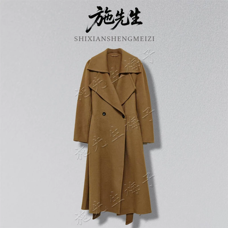 X秋冬新款流光风时尚羊毛毛呢外套新款洋气双面呢子上衣K7394-3