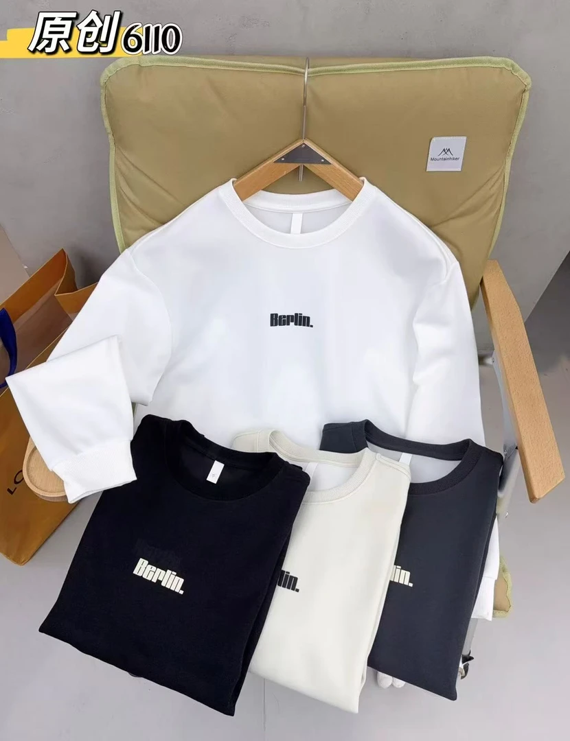 6110秋季常规款套头修身型斜襟长袖卫衣韩版秋季卫衣