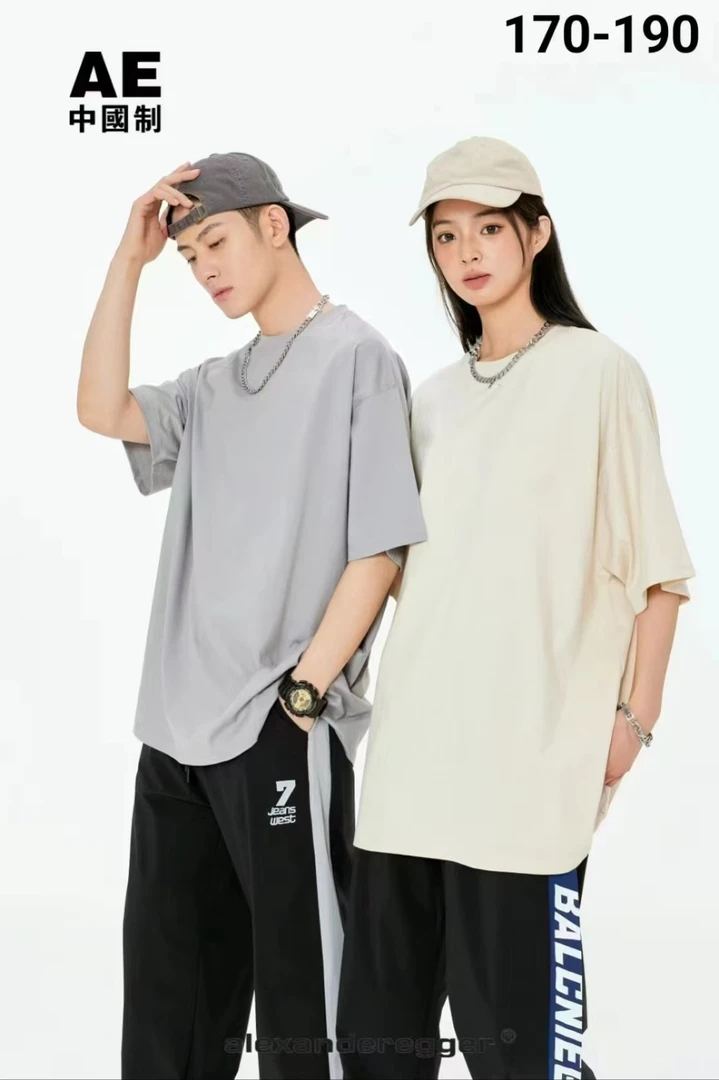 【SS117-米】青少年潮流短袖