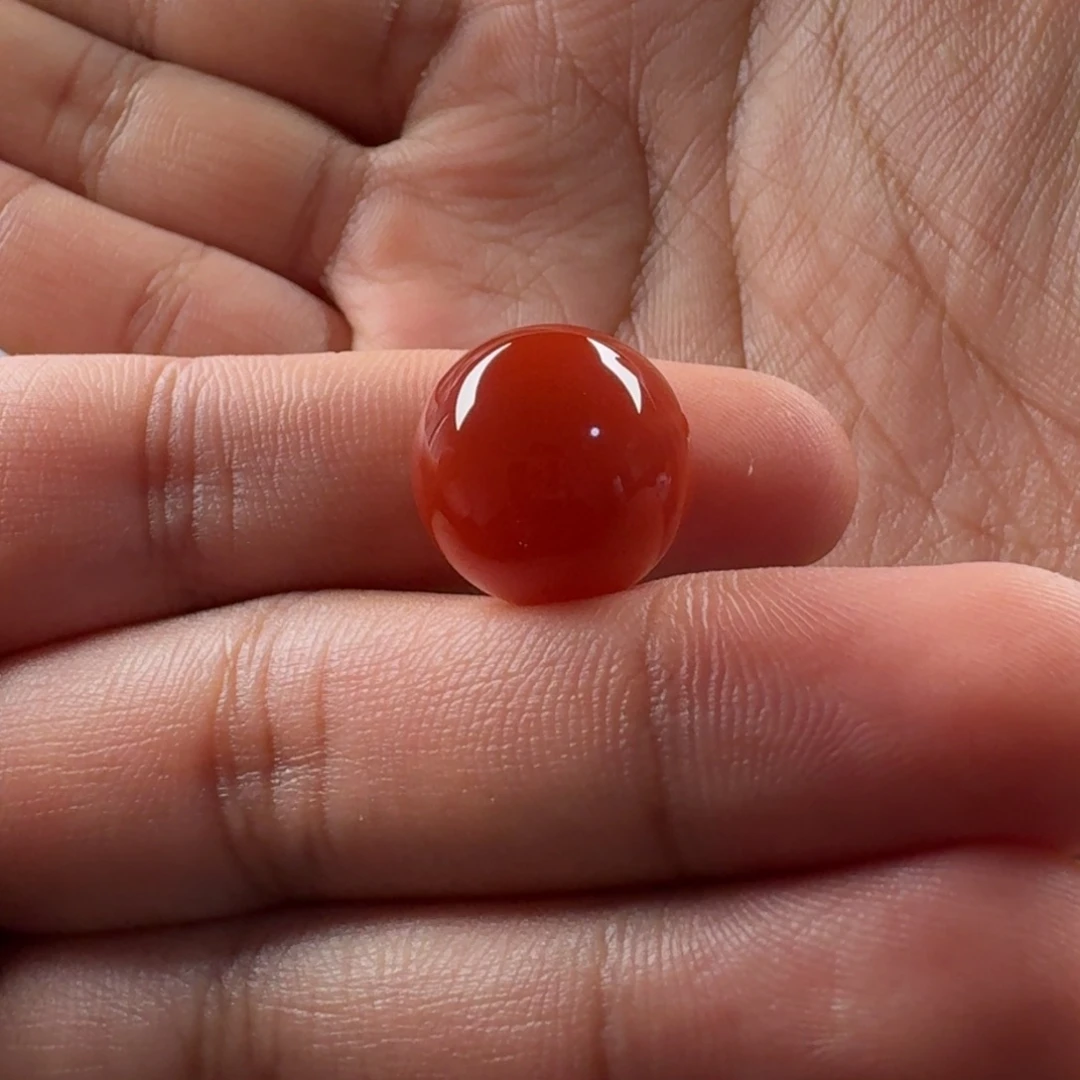 南红玛瑙未镶嵌圆珠15.1mm