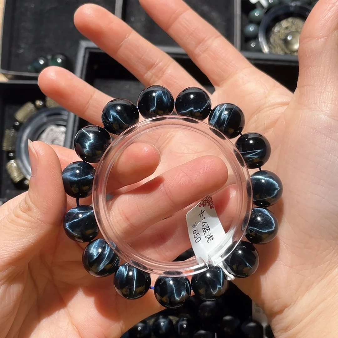 木变石（虎睛石）手链未镶嵌白**王