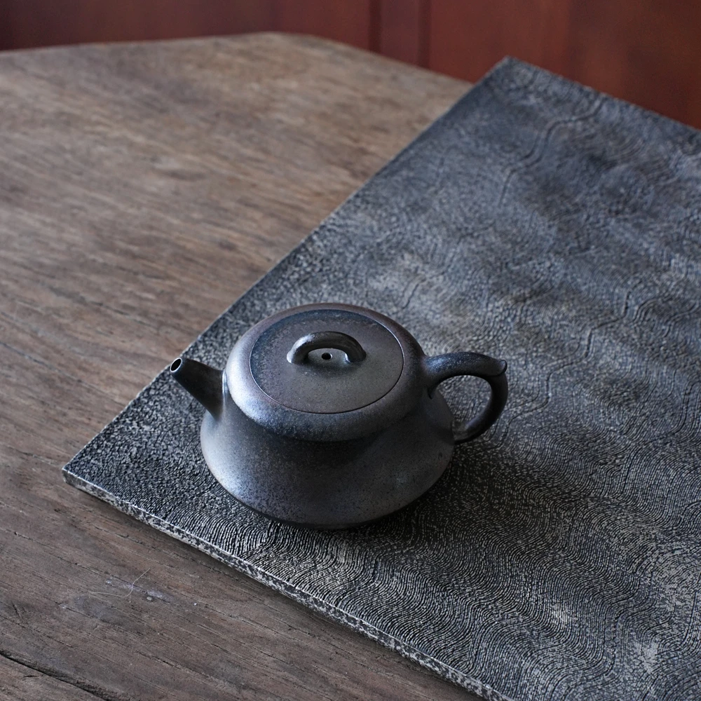 树见造物×尧日辰光丨《柱础》柴烧   紫砂壶