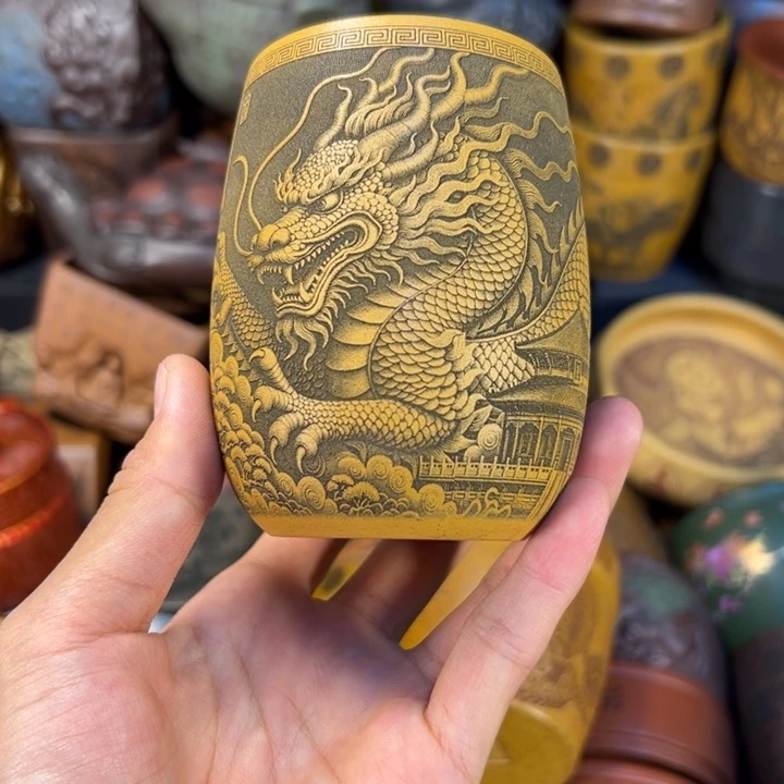 紫砂茶杯宜兴紫杯茶