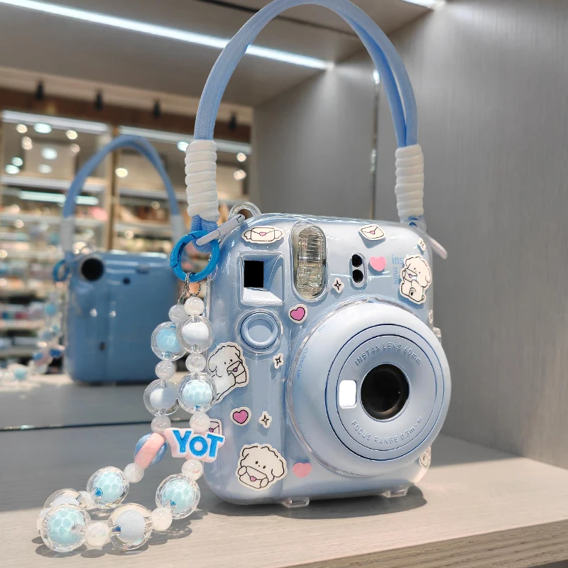 富士mini12/11/7+/8/9保护壳拍立得保护套透明壳水晶壳相机配件