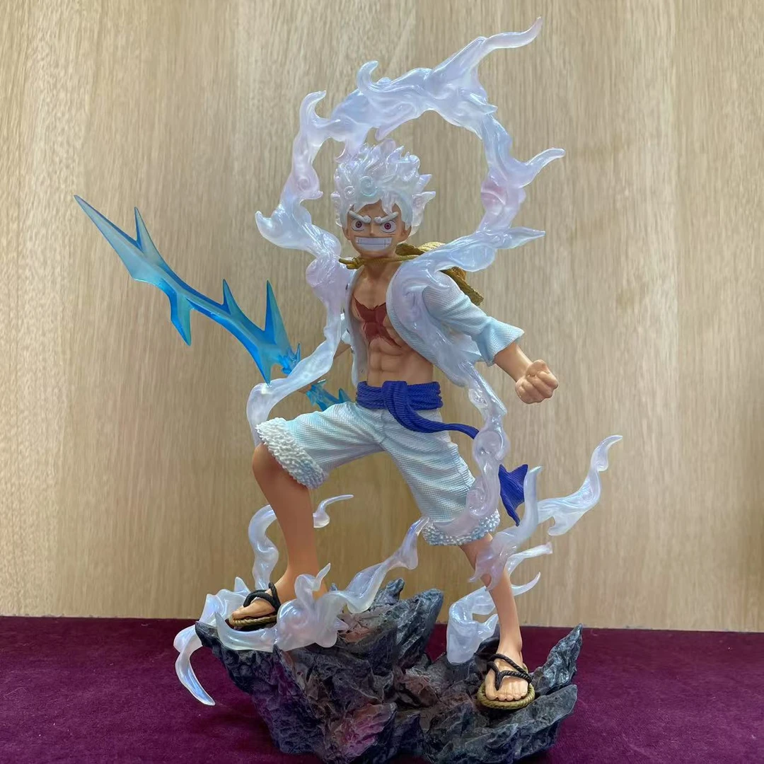 28CM海贼王五档闪电尼卡路飞手办LX路飞模型摆件礼物