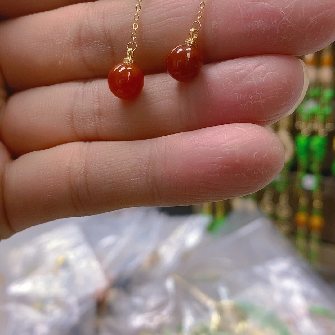 翡翠合金耳饰翡翠