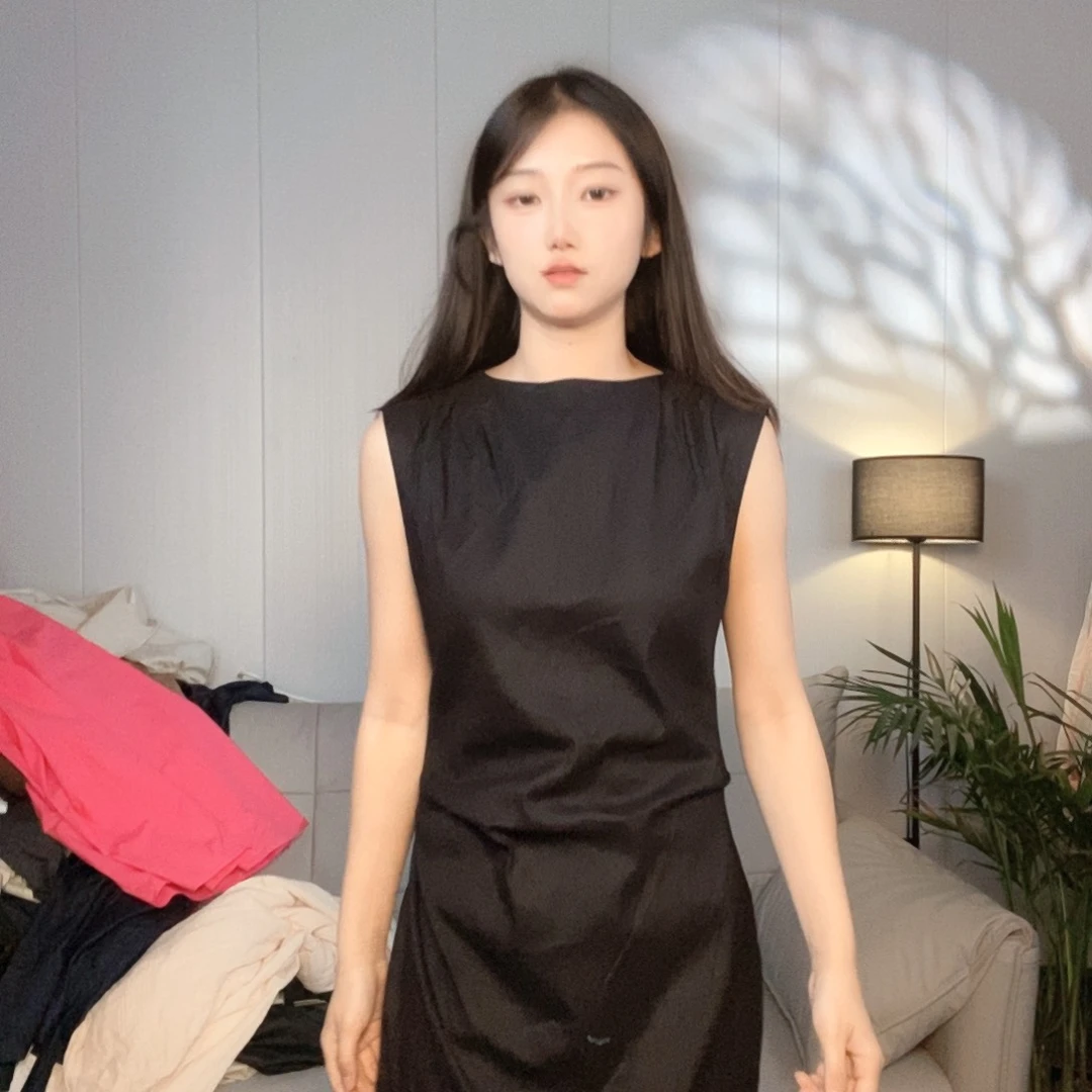 吊带苎麻连衣裙赶紧抢