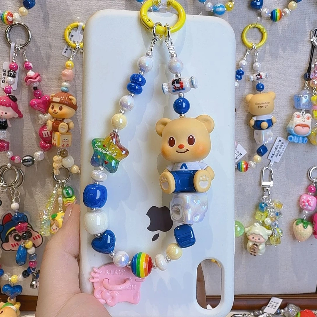 校服小熊 手机链 钥匙扣